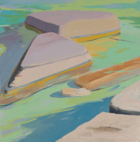 Tobermory Rocks   12x12   Oil on Panel   2014-17