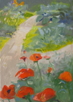 Poppies   12x9   Oil on Canvas   2010